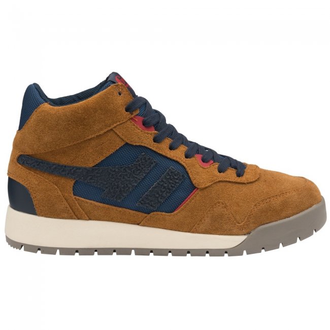Gola Classics Men's Summit High Sneakers - Caramel/Navy
