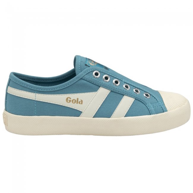 Vegan Gola Classics Women's Coaster Slip - Ocean/Off White