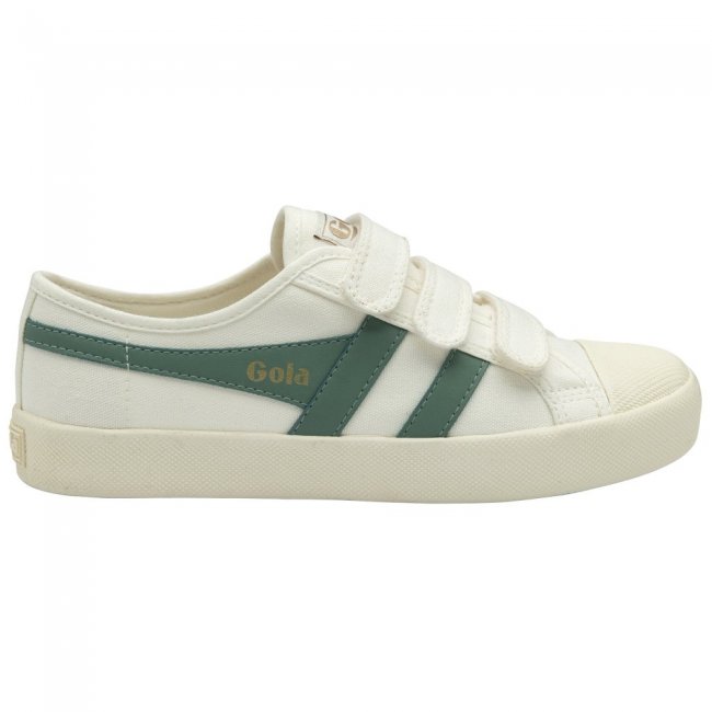 Vegan Gola Classics Women's Coaster Strap - Off White/Green Mist