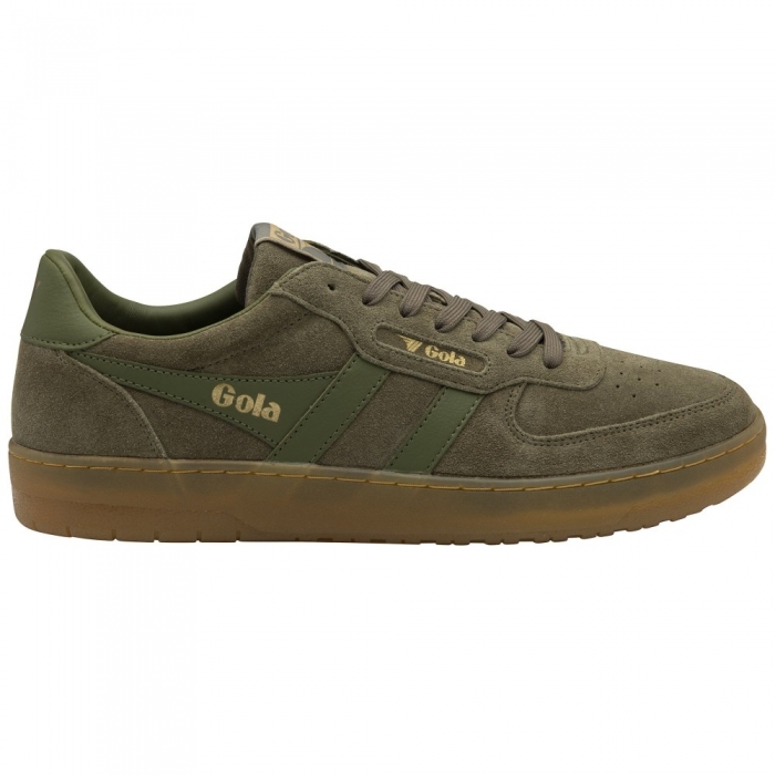 Gola Classics Men's Hawk Suede '86 Sneakers - Khaki/Gum