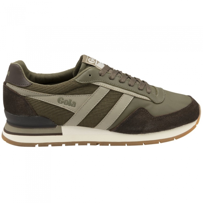 Gola Classics Men's Atlanta Sneakers - Khaki/Rhino/Dark Brown