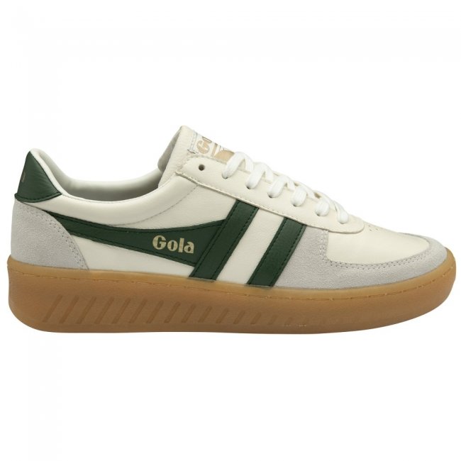 Gola Classics Men's Grandslam Elite Sneakers - Off White/Evergreen/Gum