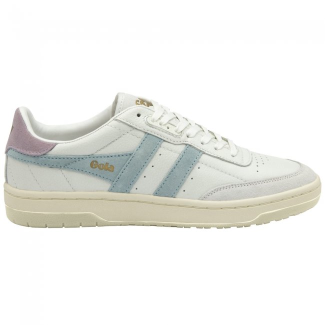 Gola Classics Women's Falcon Sneakers - White/Powder Blue/Lily