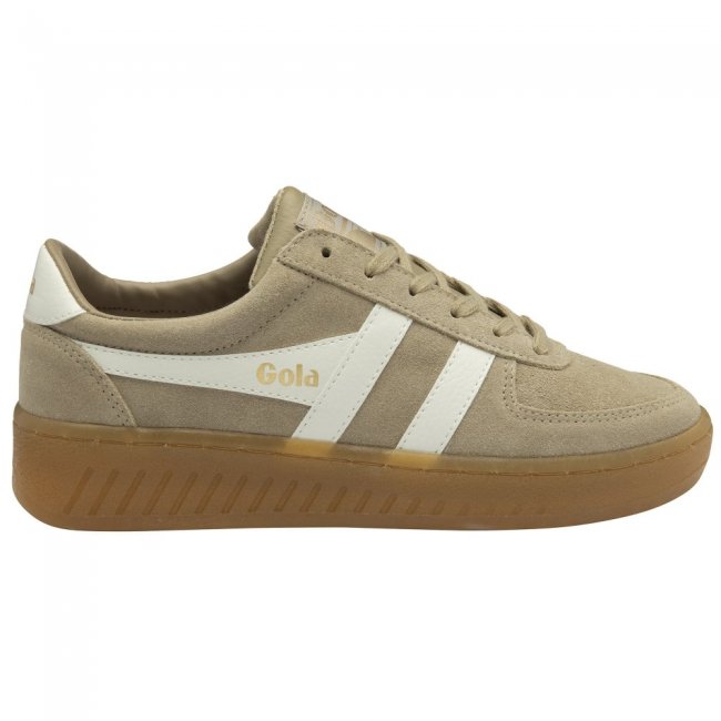 Gola Classics Women's Grandslam Suede Sneakers - Bone/Off White/Gum