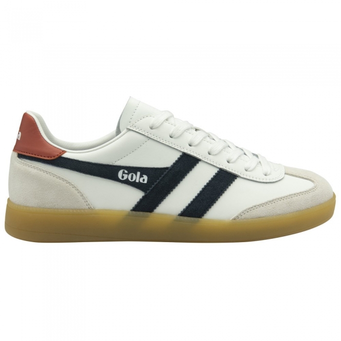 Gola Classics Men's Viper Leather Sneakers - White/Navy/Rust/Gum