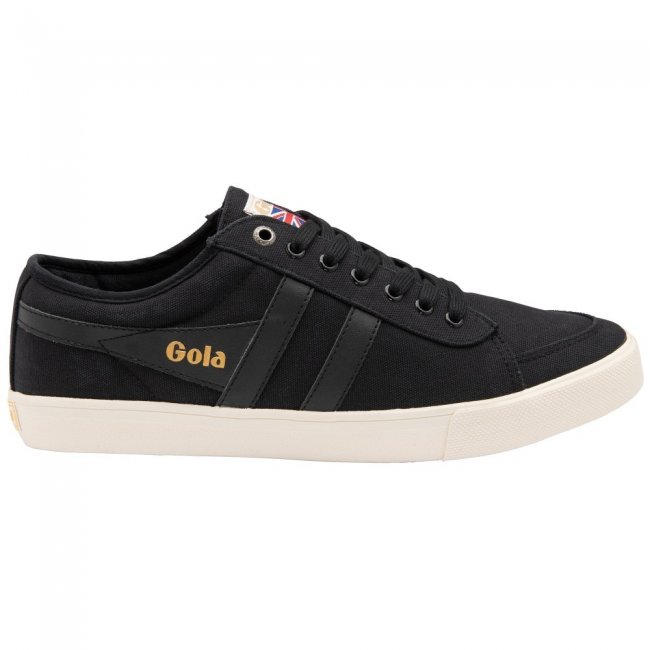 Vegan Gola Classics Men's Comet Plimsoll Sneakers - Black/Black/Off White