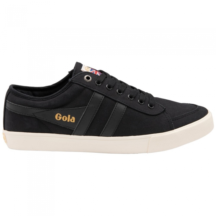 Vegan Gola Classics Men's Comet Plimsoll Sneakers - Black/Black/Off White