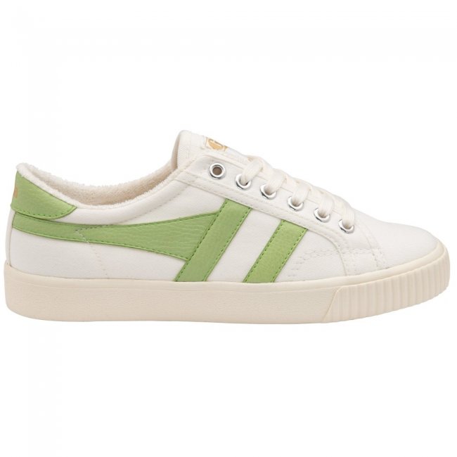 Vegan Gola Classics Women's Tennis Mark Cox Sneakers - Off White/Patina Green