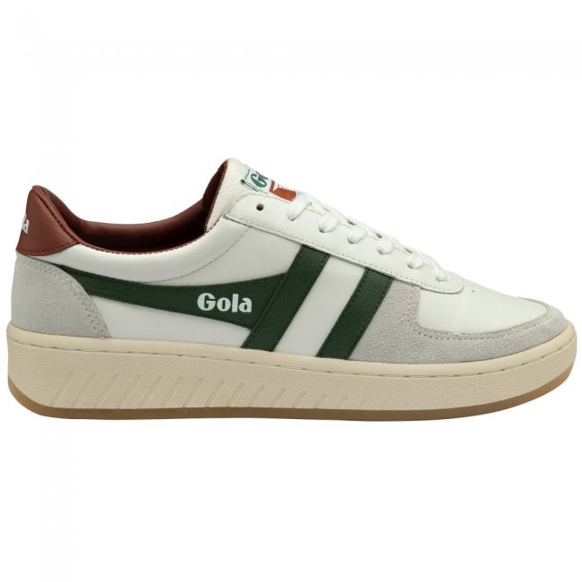 Gola Classics Men's Grandslam Classic Sneakers - White/Evergreen/Rust