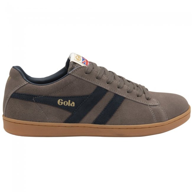 Gola Classics Men's Equipe Suede Sneakers - Taupe/Navy/Gum