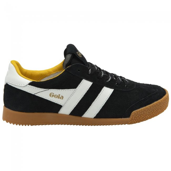 Gola Classics Women's Elan 120 Suede Sneakers - Black/White