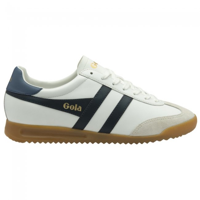 Gola Classics Men's Torpedo Leather Sneakers - White/Navy/Moonlight