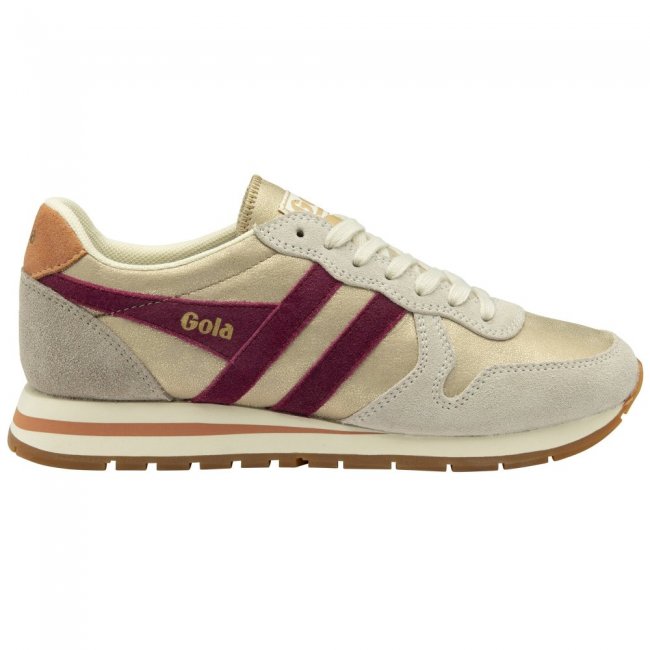 Gola Classics Women's Daytona Blaze Sneakers - Gold/Cerise/Terracotta
