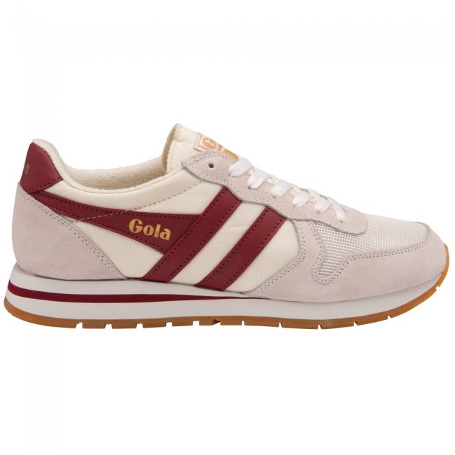 Gola Classics Men's Daytona Sneakers - Off White/Deep Red/Gum