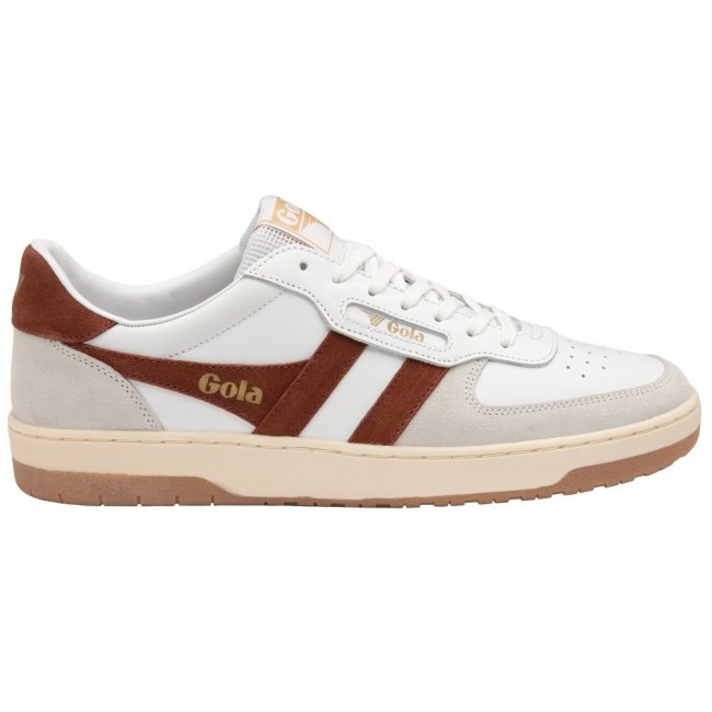 Gola Classics Men's Hawk Sneakers - White/Rust