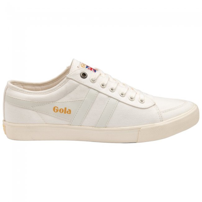 Vegan Gola Classics Men's Comet Plimsoll Sneakers - Off White/Off White/Off White