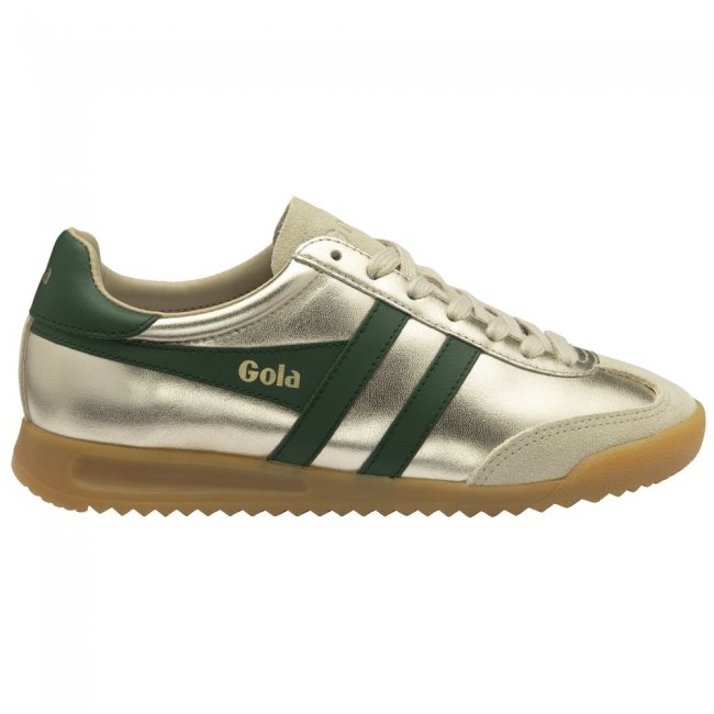 Gola Classics Women's Torpedo Glimmer Sneakers - Gold/Evergreen