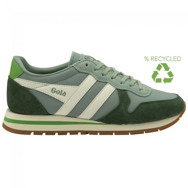 Gola Classics Women's Daytona Chute Sneakers - Green Mist/Evergreen/Off White
