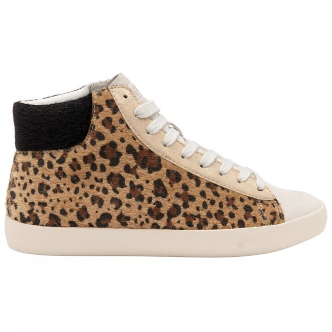 Gola Classics Women's Nova High Oasis Sneakers - Off White/Leopard