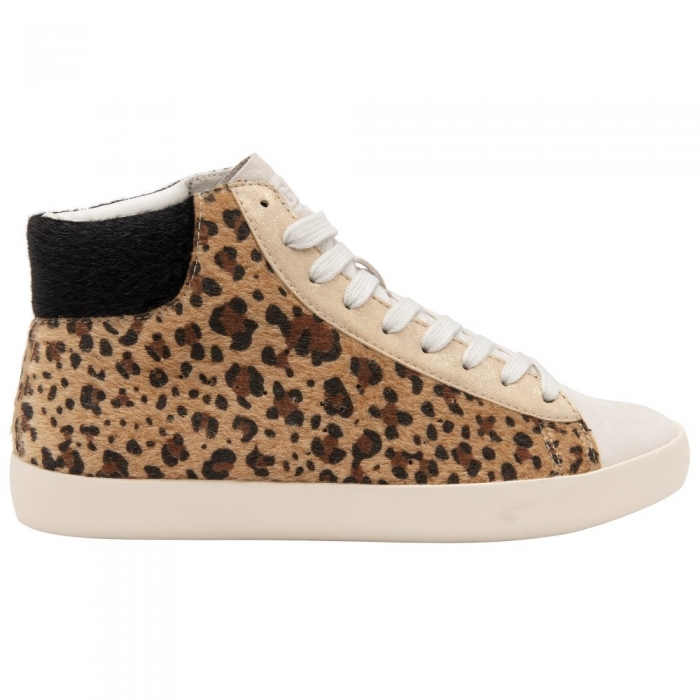 Gola Classics Women's Nova High Oasis Sneakers - Off White/Leopard