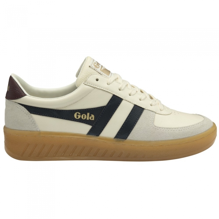 Gola Classics Men's Grandslam Elite Sneakers - Off White/Navy/Burgundy/Gum