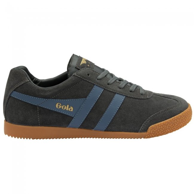 Gola Classics Men's Harrier Suede Sneakers - Storm/Moonlight