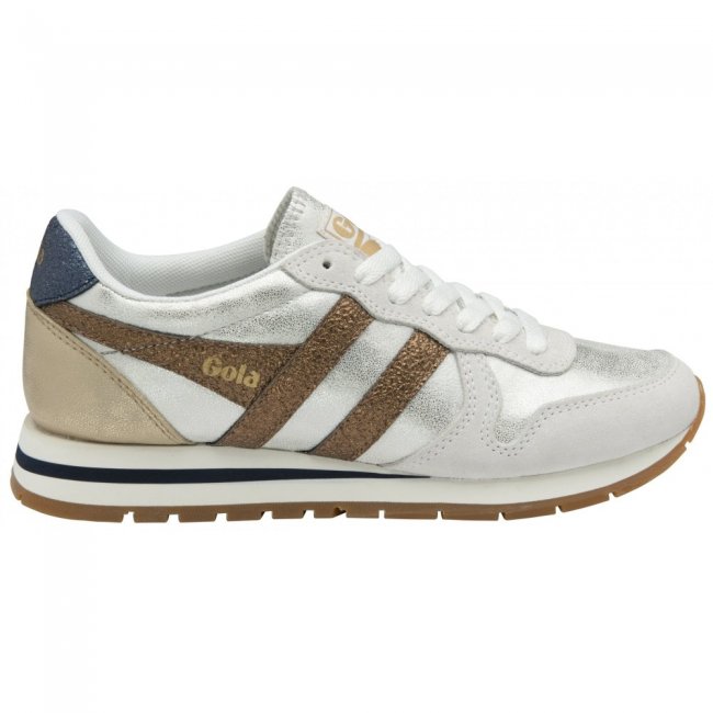 Gola Classics Women's Daytona Blaze Sneakers - White/Copper/Navy
