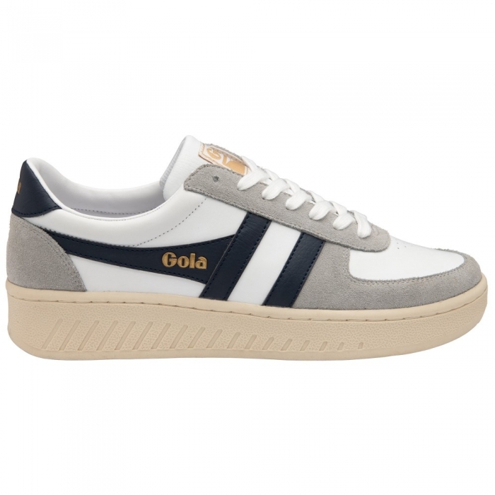 Gola Classics Men's Grandslam Quadrant Sneakers - White/Light Grey/Navy