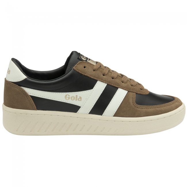 Gola Classics Men's Grandslam Quadrant Sneakers - Black/Tobacco/Off White