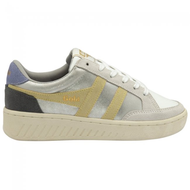 Gola Classics Women's Superslam Blaze Sneakers - Silver/Lemon/Lavender