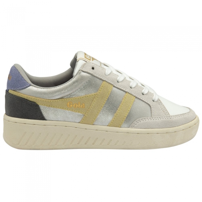 Gola Classics Women's Superslam Blaze Sneakers - Silver/Lemon/Lavender