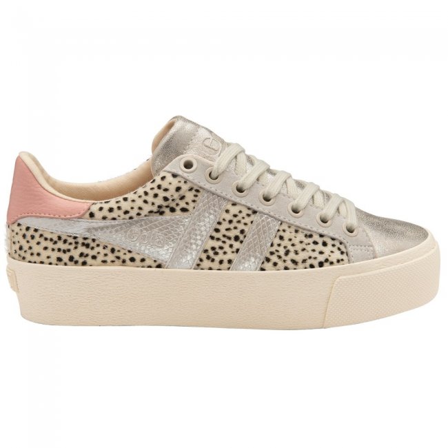 Gola Classics Women's Orchid Platform Tropic - Cheetah/Silver