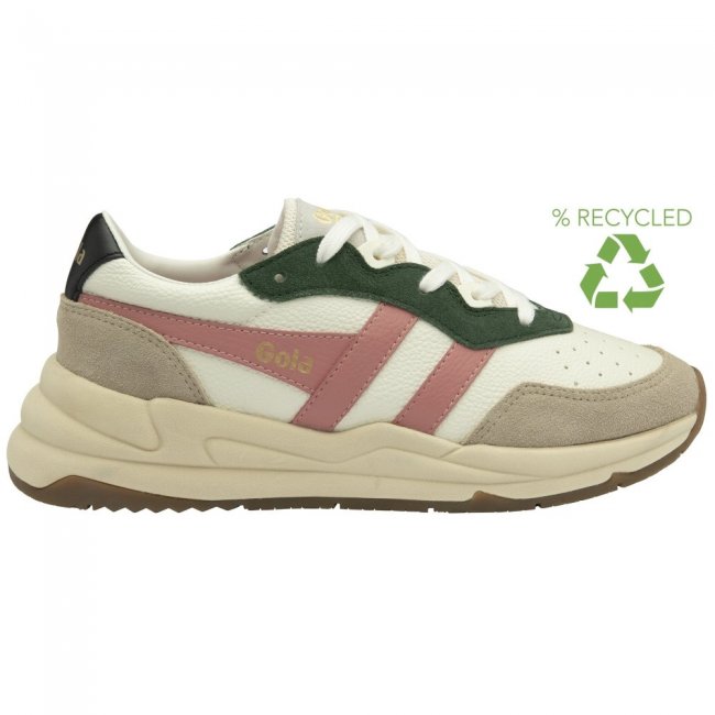 Gola Classics Women's Saturn Quadrant Sneakers - Off White/Bone/Coral Pink