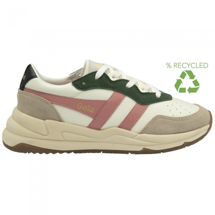 Gola Classics Women's Saturn Quadrant Sneakers - Off White/Bone/Coral Pink