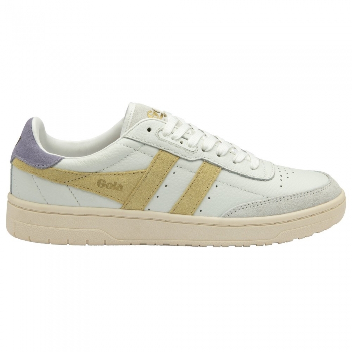 Gola Classics Women's Falcon Sneakers - White/Lemon/Lavender