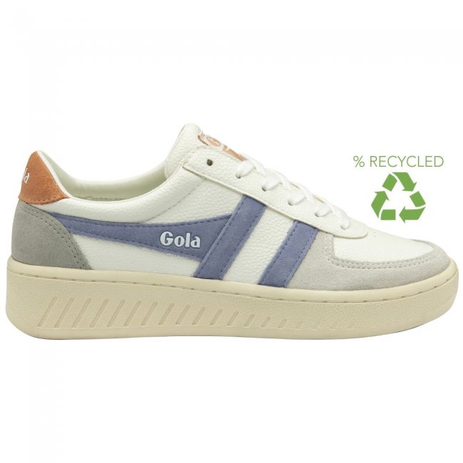 Gola Classics Women's Grandslam Trident Sneakers - White/Lavender/Terracotta