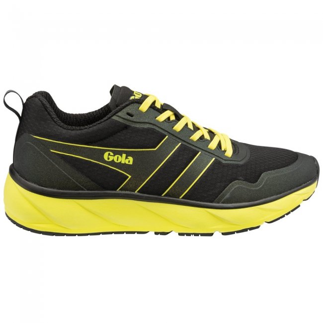 Gola Performance Men's Typhoon Sneakers - Black/Volt