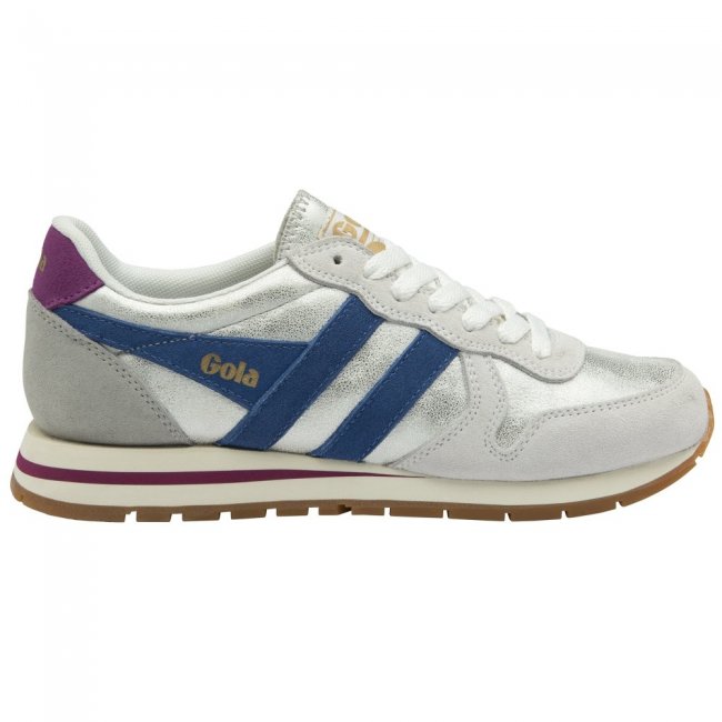 Gola Classics Women's Daytona Blaze Sneakers - White/Sapphire/Foxglove