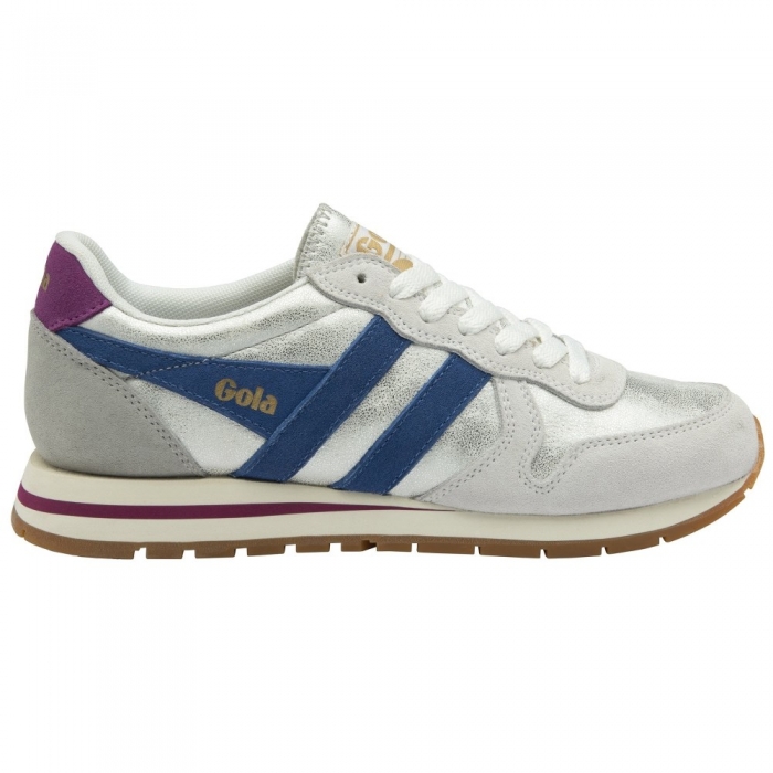 Gola Classics Women's Daytona Blaze Sneakers - White/Sapphire/Foxglove