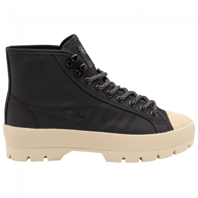 Gola Classics Women's Coaster Peak High Hiker Sneakers - Black/Off White