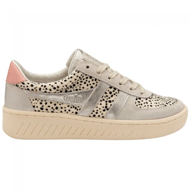 Gola Classics Women's Grandslam Mamba Sneakers - Cheetah/Silver