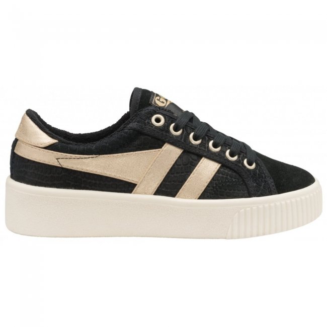 Gola Classics Women's Baseline Mark Cox Mirror - Black/Gold