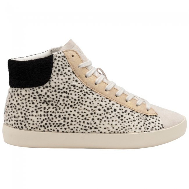 Gola Classics Women's Nova High Oasis Sneakers - Off White/Cheetah