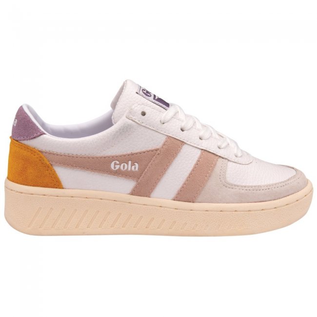 Gola Classics Women's Grandslam Trident Sneakers - White/Blossom/Lily