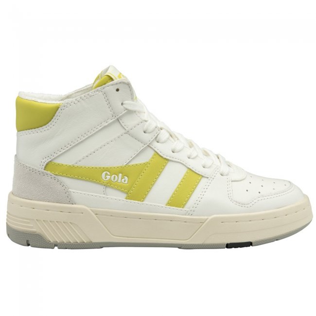 Gola Classics Women's Allcourt High Sneakers - White/Sulphur