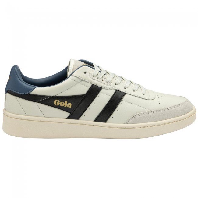 Gola Classics Men's Contact Leather Sneakers - Off White/Black/Moonlight