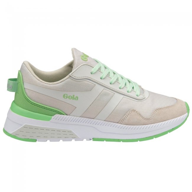 Gola Performance Women's Atomics Sneakers - Arcade White/Patina Green