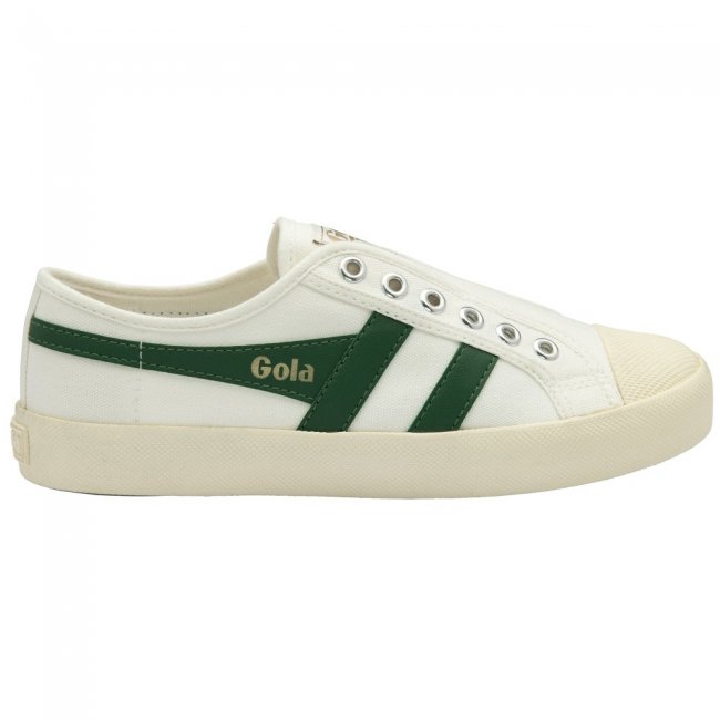 Vegan Gola Classics Women's Coaster Slip - Off White/Green