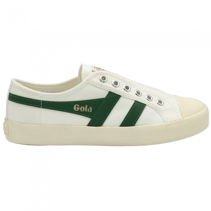 Vegan Gola Classics Women's Coaster Slip - Off White/Green