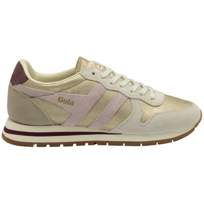 Gola Classics Women's Daytona Blaze Sneakers - Gold/Chalk Pink/Windsor Wine